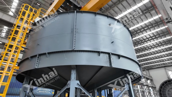 浓密机槽体连接完成 浓密机槽体连接完成