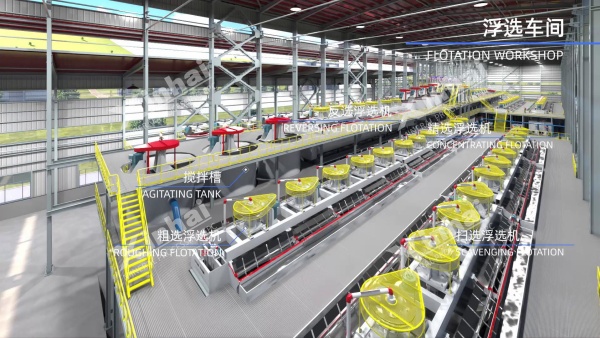 铜矿浮选车间